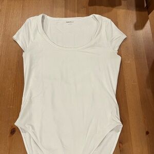 Old Navy Women's Scoop Neck White Bodysuit